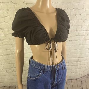 Tie Front Crop Top✨